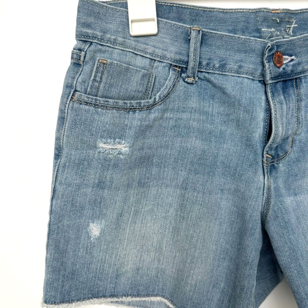Old Navy Sweetheart Women's Denim Shorts Size 6 Light Wash Distressed Frayed